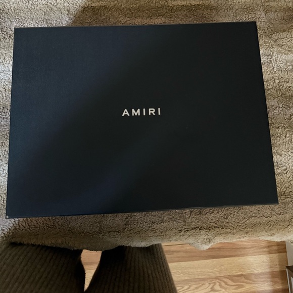 Amiri Bone Runner Off White/Black Sneakers - Picture 9 of 10